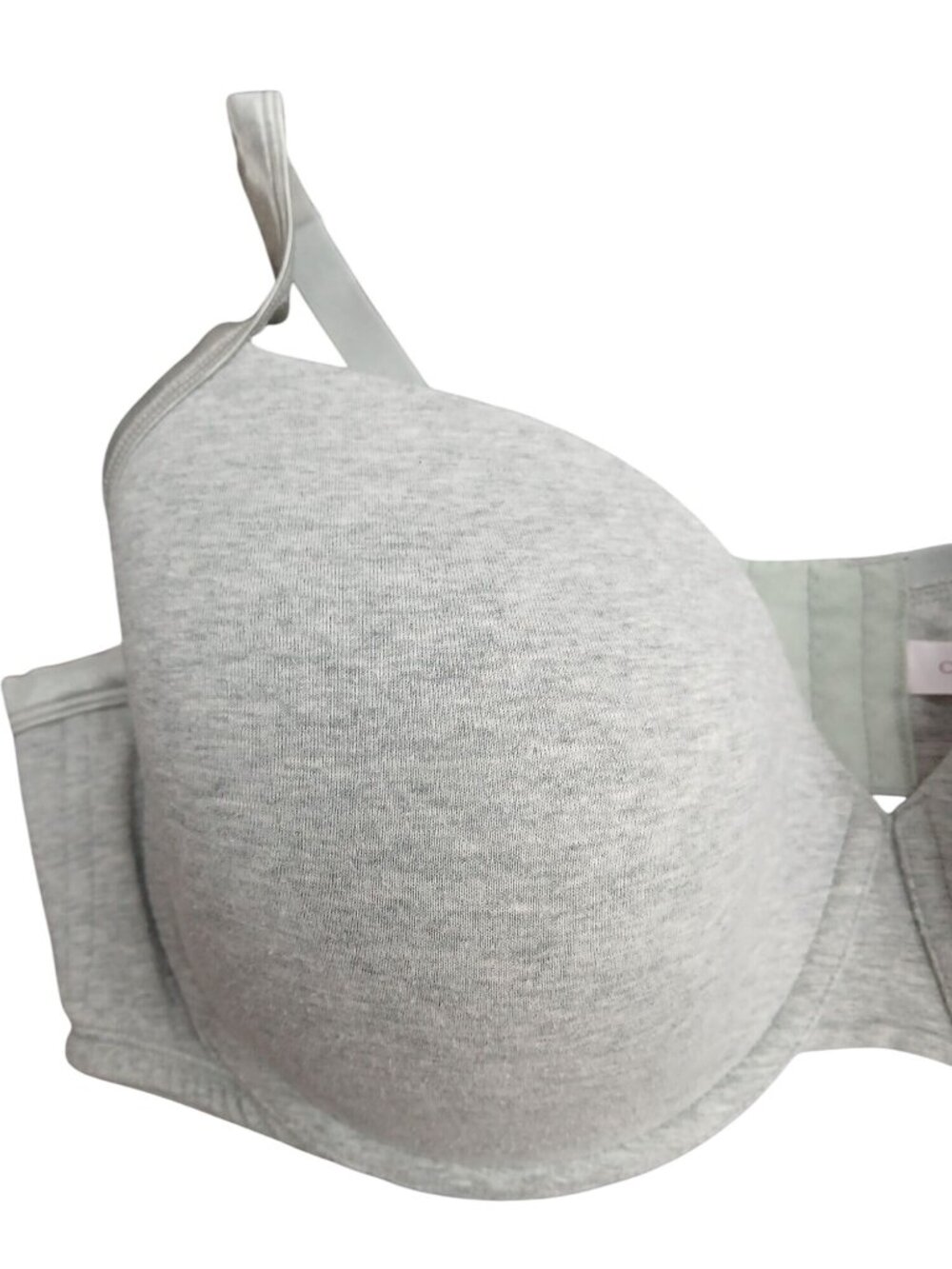 Cacique Light Gray Full Coverage Bra 46DDD Cotton Blend Adjustable Underwire - Picture 8 of 9